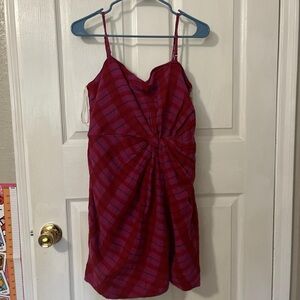 Free People Hot Pink Plaid Suits Me Fine